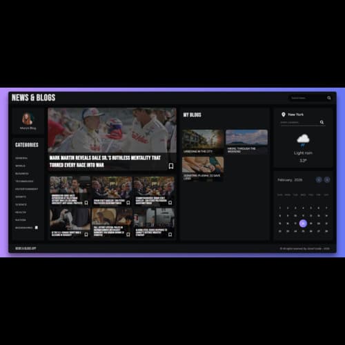 News & Blog application